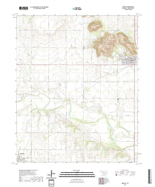 US Topo 7.5-minute map for Granite OK