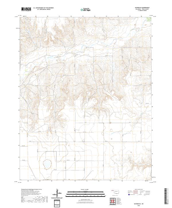 US Topo 7.5-minute map for Guymon SE OK