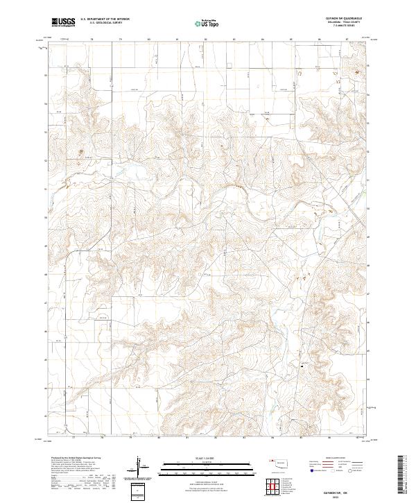 US Topo 7.5-minute map for Guymon SW OK