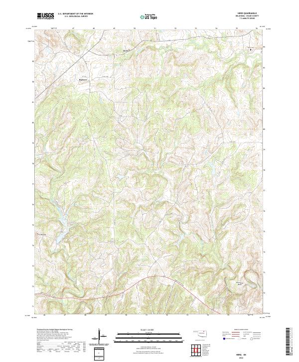 US Topo 7.5-minute map for Herd OK