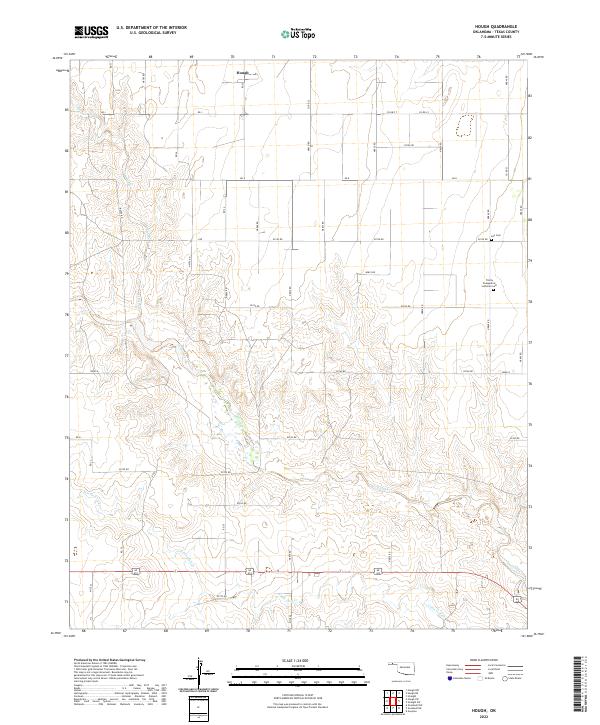 US Topo 7.5-minute map for Hough OK