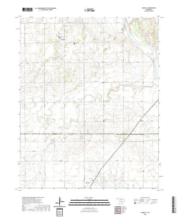 US Topo 7.5-minute map for Isabella OK