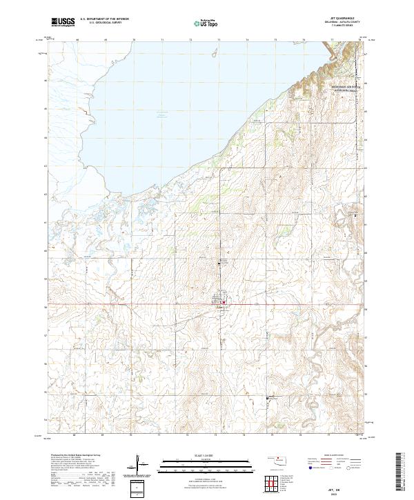 US Topo 7.5-minute map for Jet OK