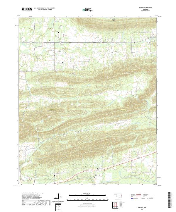 US Topo 7.5-minute map for Kiamichi OK