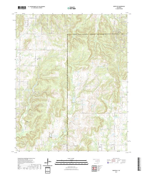 US Topo 7.5-minute map for Kiefer SW OK