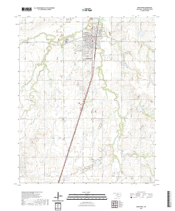 US Topo 7.5-minute map for Kingfisher OK