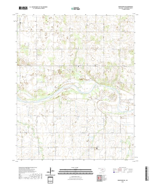 US Topo 7.5-minute map for Kingfisher NE OK