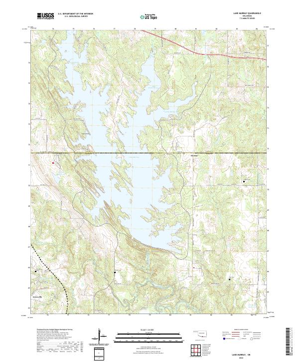 US Topo 7.5-minute map for Lake Murray OK