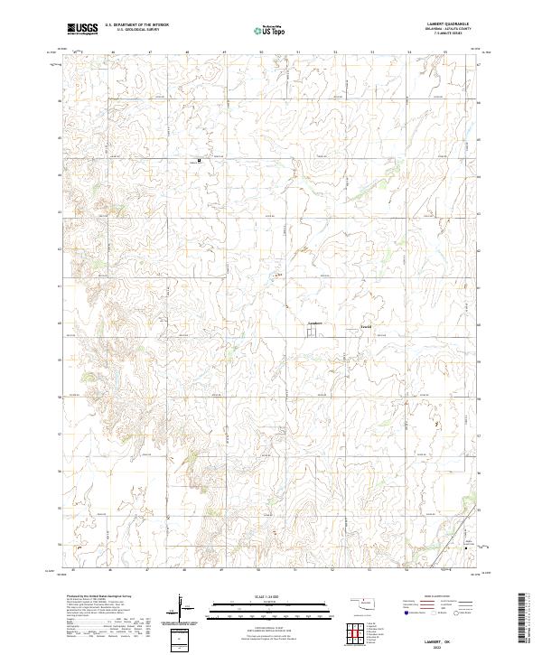 US Topo 7.5-minute map for Lambert OK