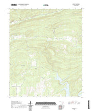 US Topo 7.5-minute map for Lane NW OK