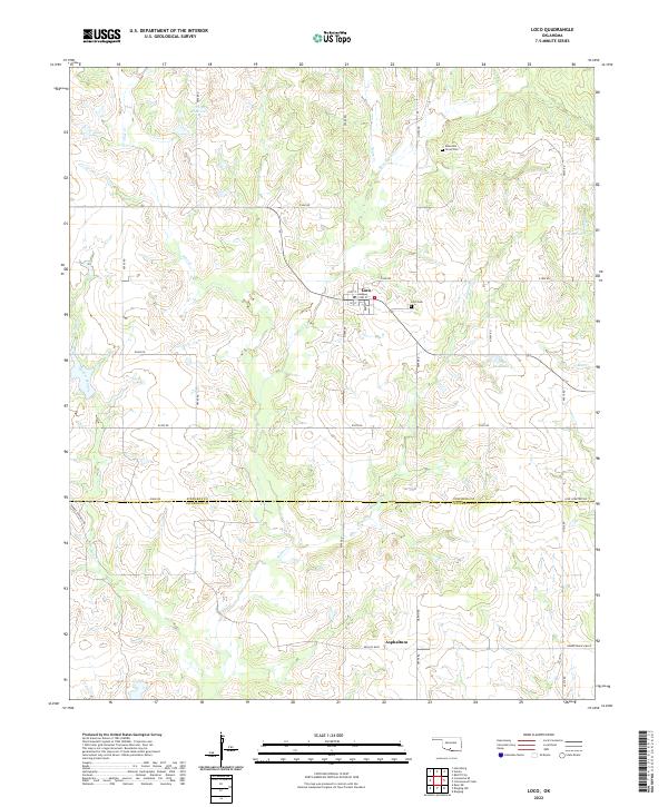 US Topo 7.5-minute map for Loco OK