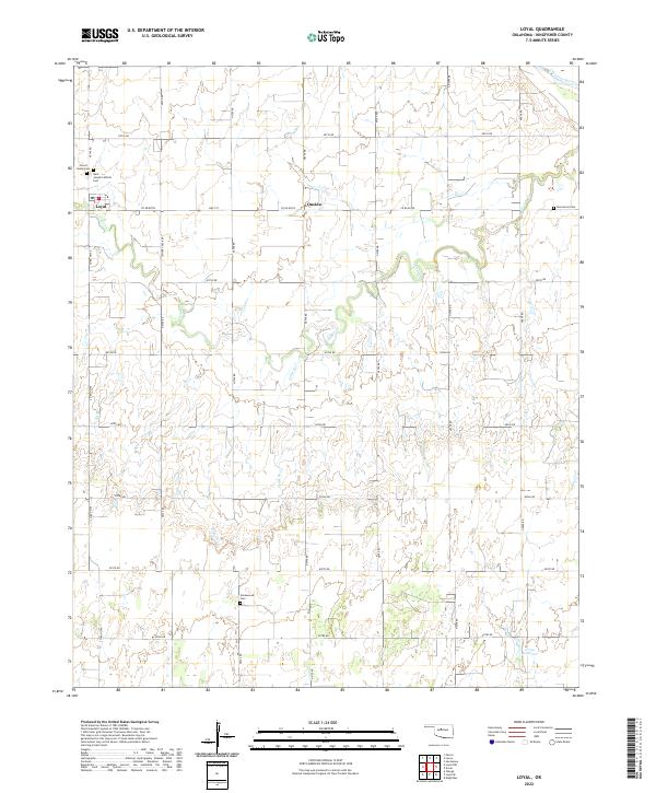 US Topo 7.5-minute map for Loyal OK