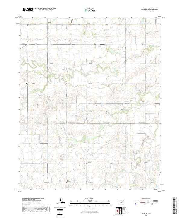 US Topo 7.5-minute map for Loyal SE OK