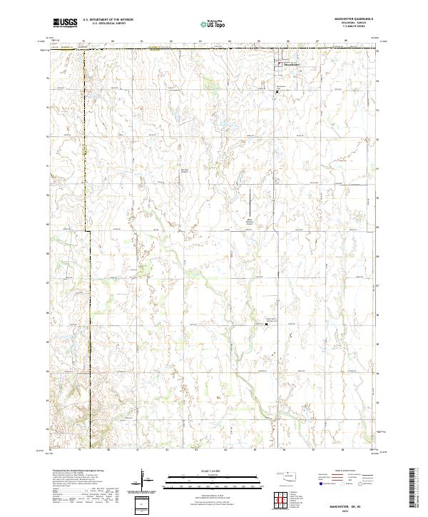 US Topo 7.5-minute map for Manchester OKKS