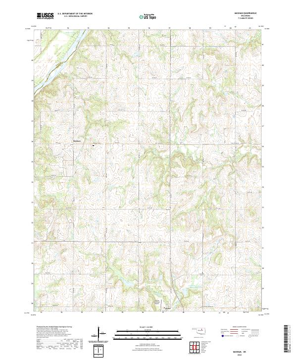 US Topo 7.5-minute map for Masham OK