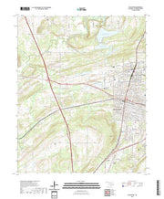 US Topo 7.5-minute map for McAlester OK