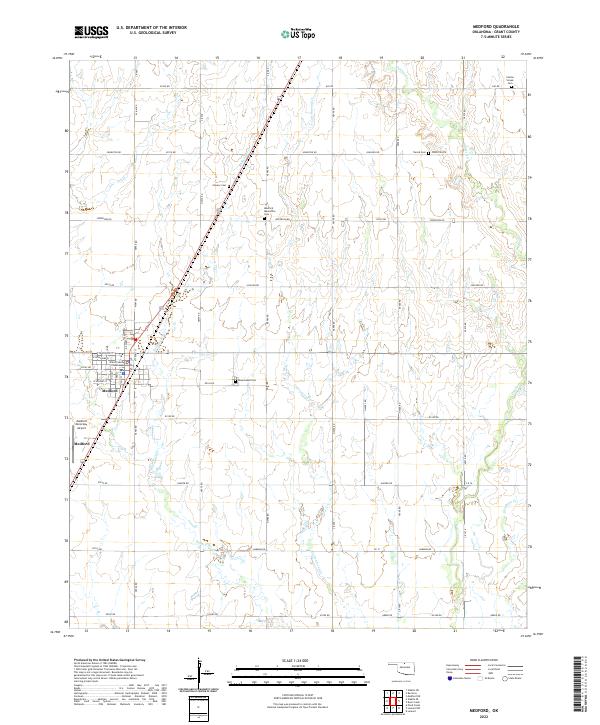 US Topo 7.5-minute map for Medford OK