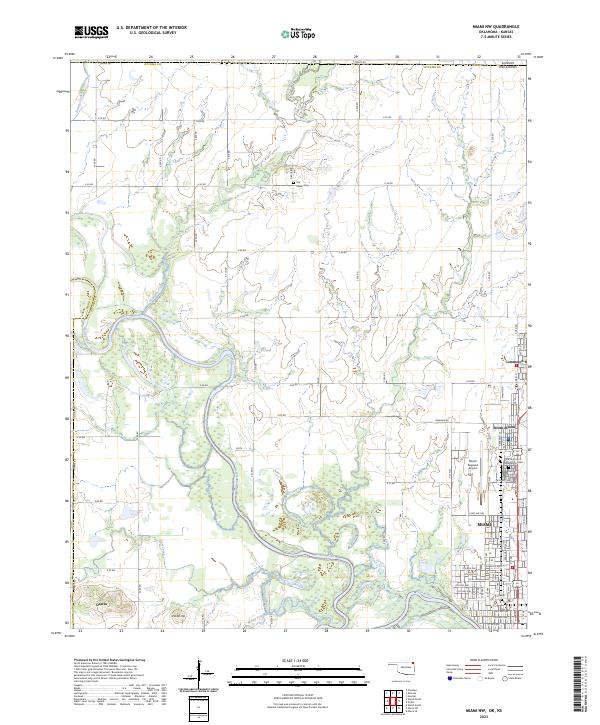 US Topo 7.5-minute map for Miami NW OKKS