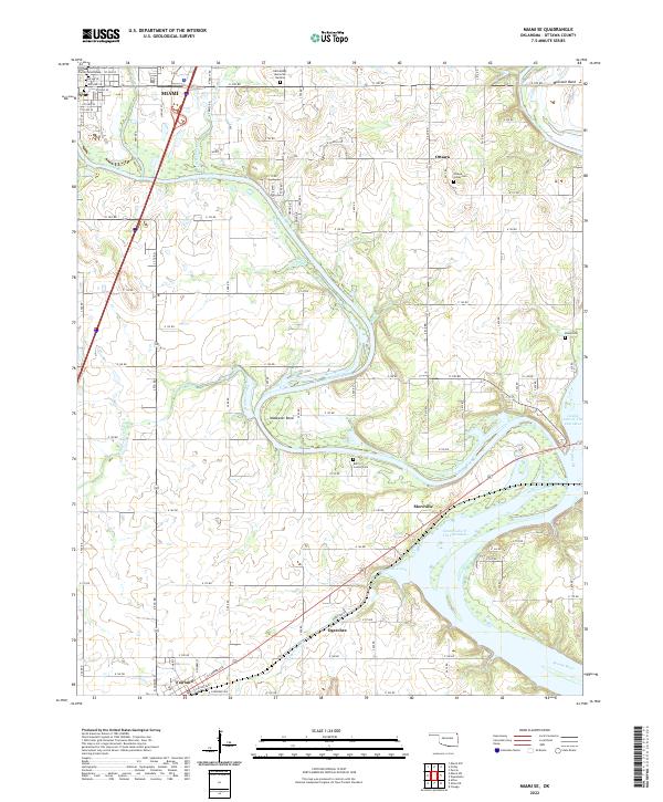 US Topo 7.5-minute map for Miami SE OK