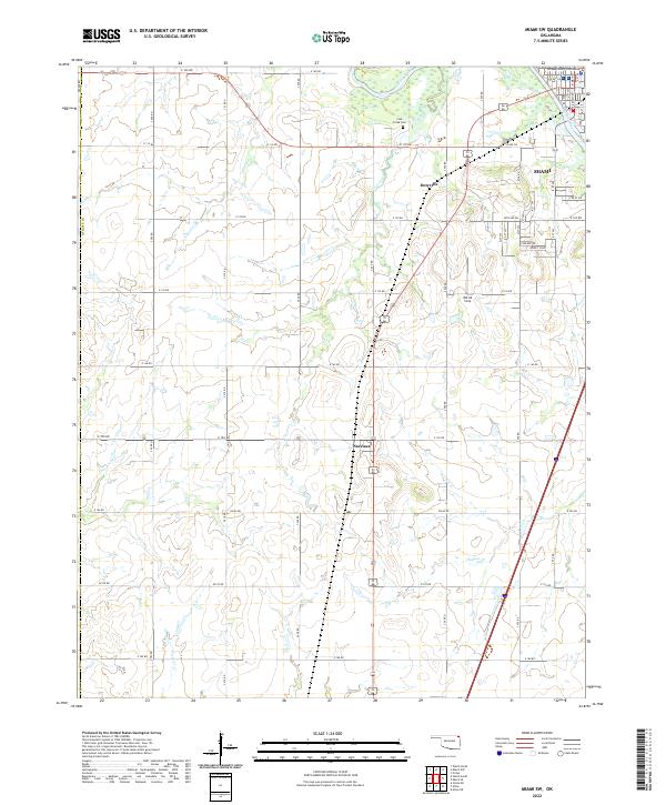 US Topo 7.5-minute map for Miami SW OK