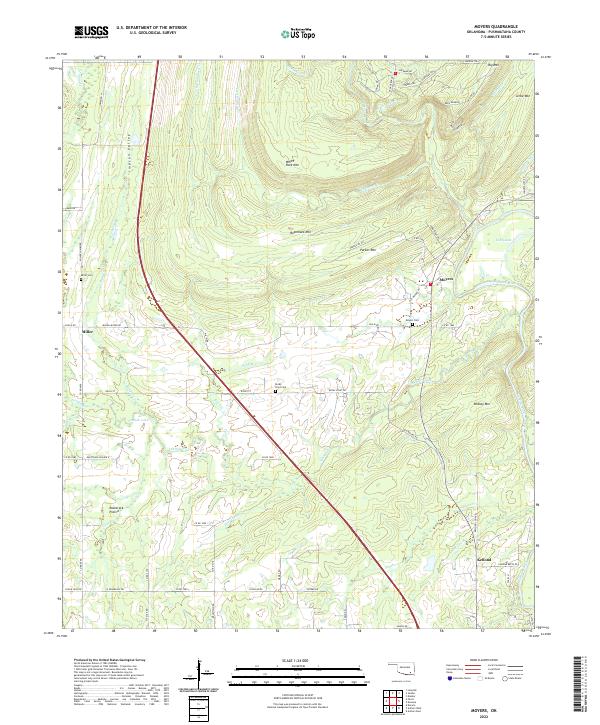 US Topo 7.5-minute map for Moyers OK