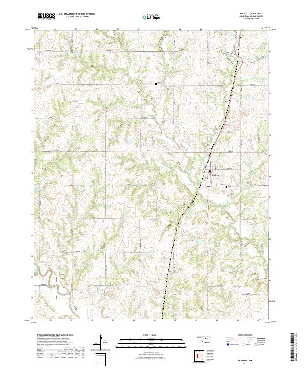 US Topo 7.5-minute map for Mulhall OK