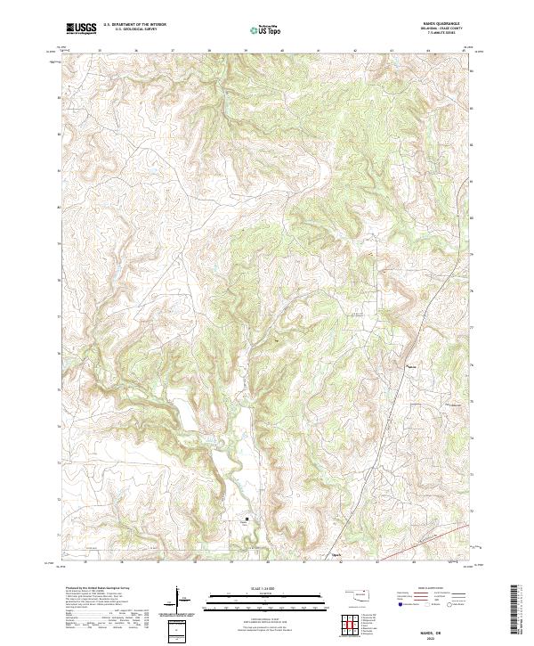 US Topo 7.5-minute map for Nanos OK