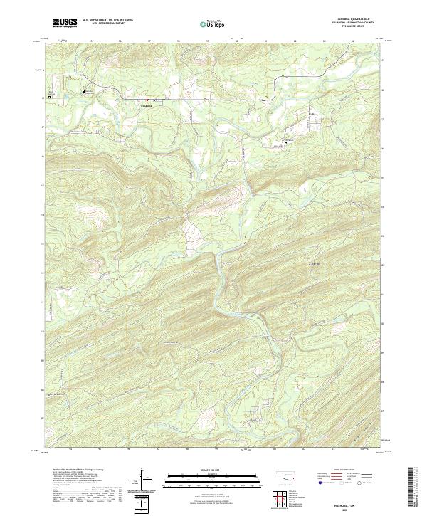 US Topo 7.5-minute map for Nashoba OK