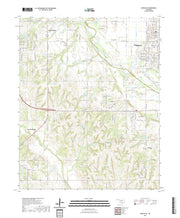 US Topo 7.5-minute map for Newcastle OK