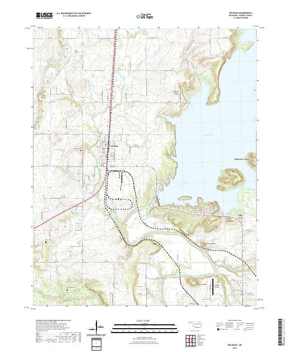 US Topo 7.5-minute map for Oologah OK