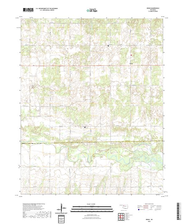 US Topo 7.5-minute map for Orion OK