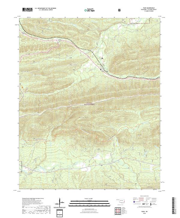 US Topo 7.5-minute map for Page OK