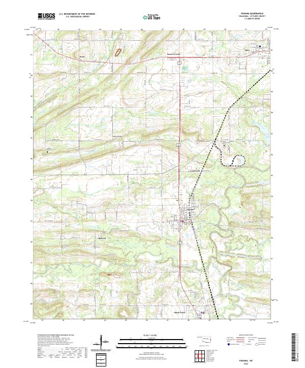 US Topo 7.5-minute map for Panama OK