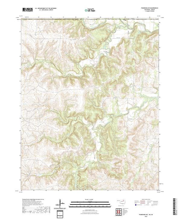 US Topo 7.5-minute map for Pearsonia NE OKKS