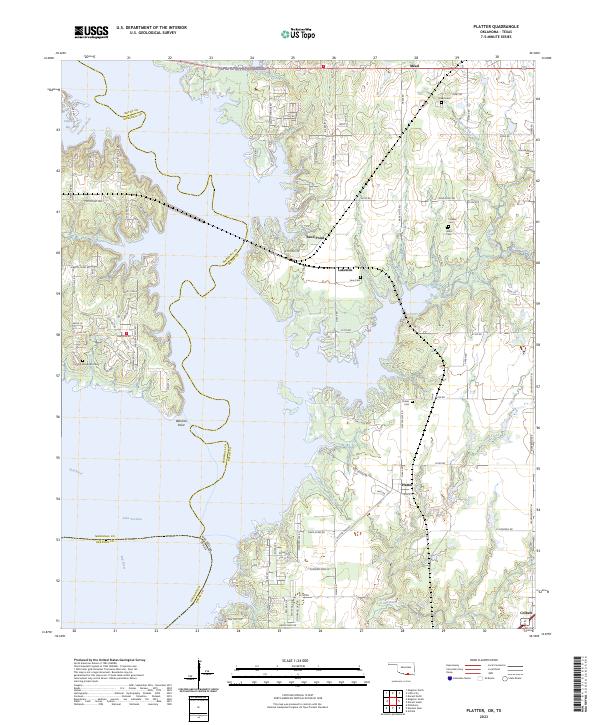 US Topo 7.5-minute map for Platter OKTX