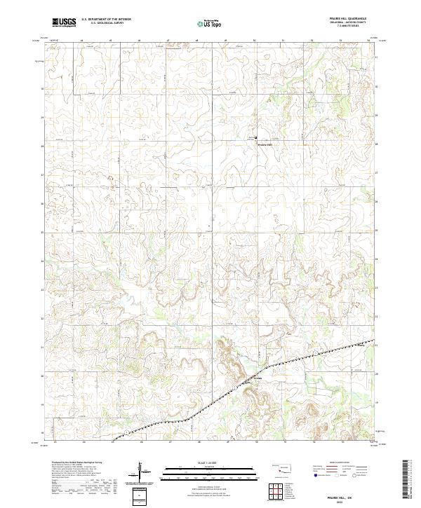 US Topo 7.5-minute map for Prairie Hill OK