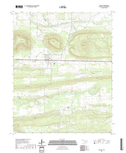 US Topo 7.5-minute map for Red Oak OK