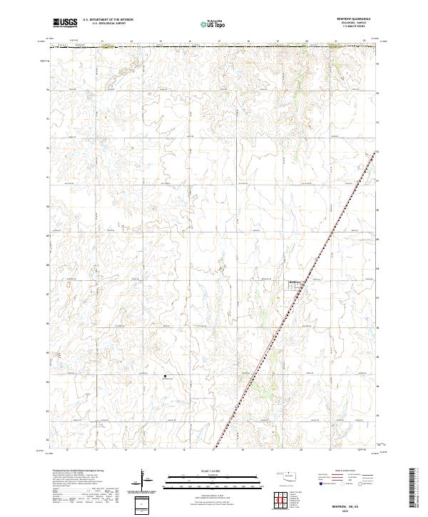 US Topo 7.5-minute map for Renfrow OKKS