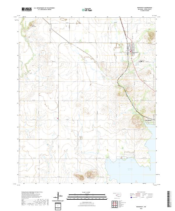 US Topo 7.5-minute map for Roosevelt OK