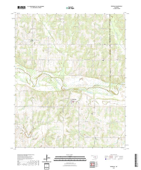 US Topo 7.5-minute map for Rosedale OK