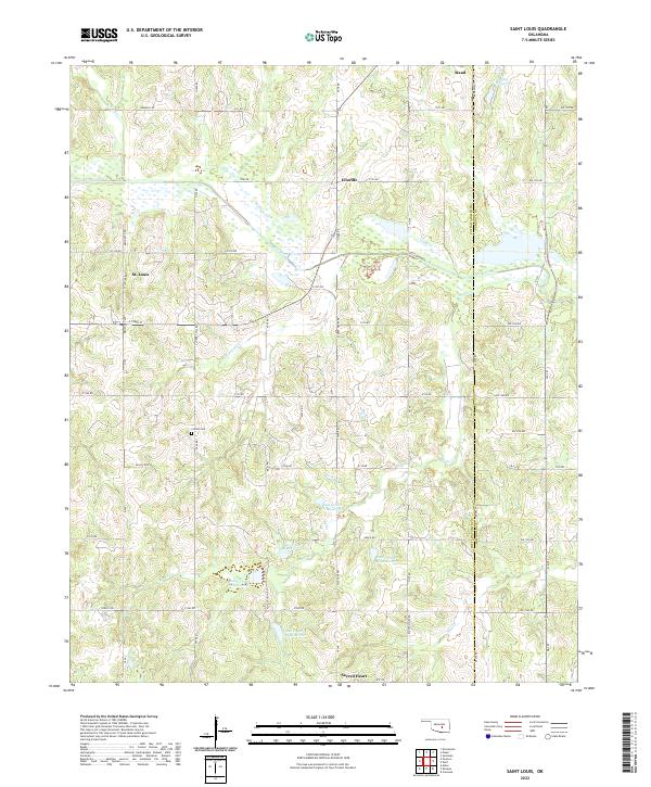 US Topo 7.5-minute map for Saint Louis OK