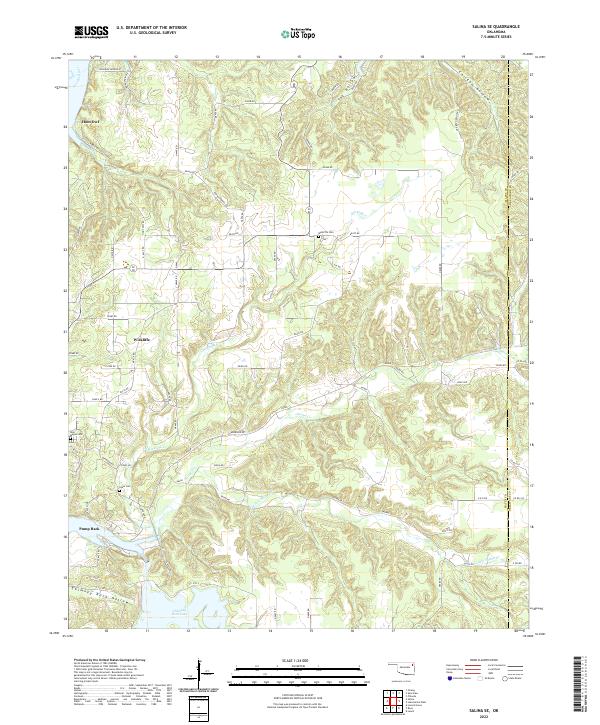 US Topo 7.5-minute map for Salina SE OK