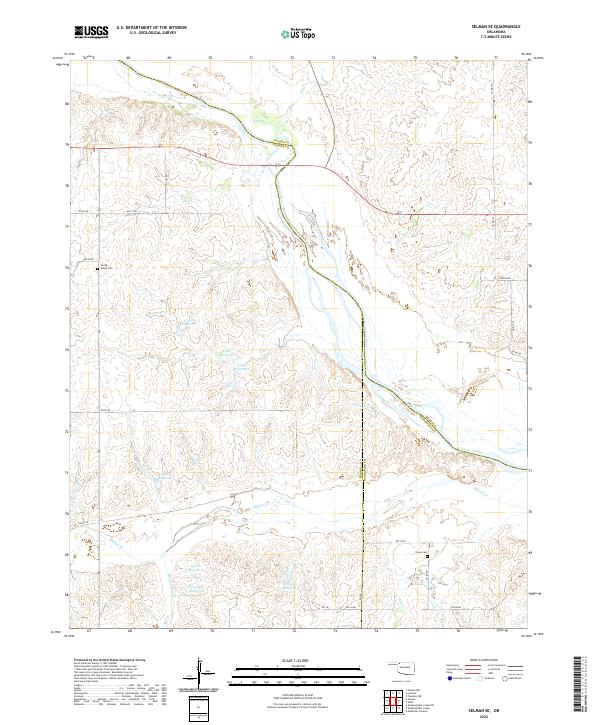 US Topo 7.5-minute map for Selman SE OK