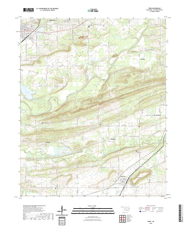 US Topo 7.5-minute map for Spiro OK