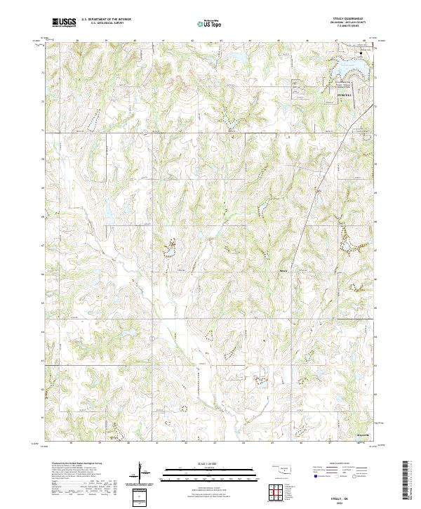 US Topo 7.5-minute map for Stealy OK