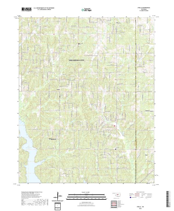 US Topo 7.5-minute map for Stella OK