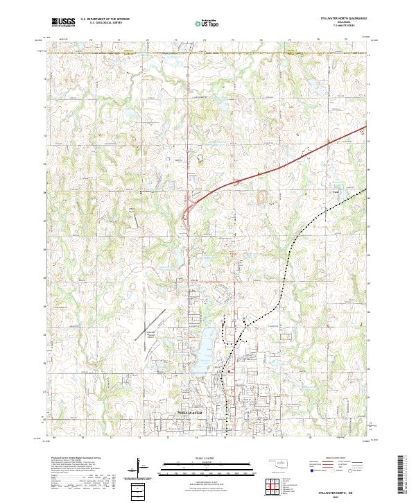 US Topo 7.5-minute map for Stillwater North OK