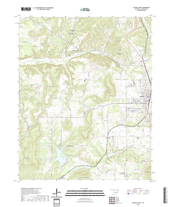 US Topo 7.5-minute map for Stilwell West OK