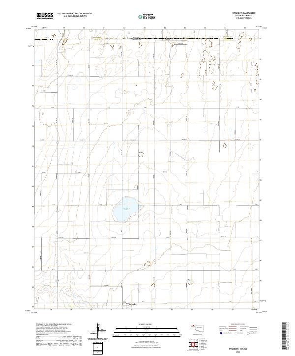 US Topo 7.5-minute map for Straight OKKS