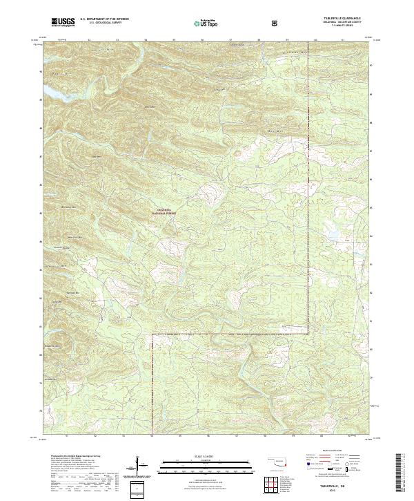 US Topo 7.5-minute map for Tablerville OK